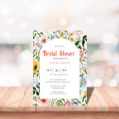 bridal shower boho vintage invitation