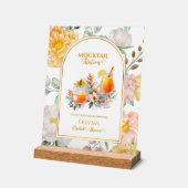 Bridal Shower Drink Bar Floral Mocktail Station (Angle)