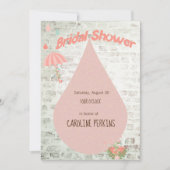Bridal Shower Drops on Brick Kaart (Voorkant)