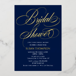 Bridal Shower Elegant Invitation Foil Invitation Folie Uitnodiging