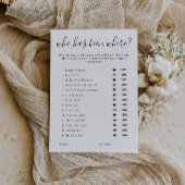 Bridal Shower Game Template | Who Has Been Where Kaart