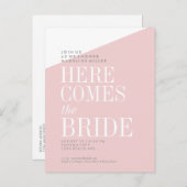 Bridal Shower Invitation Briefkaart (Voorkant / Achterkant)