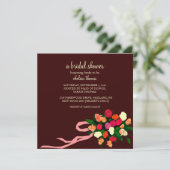 Bridal Shower Invitation [Brown] Kaart (Staand voorkant)