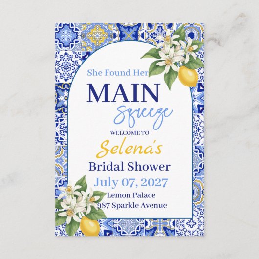 Bridal Shower Invitation Card (Devant)