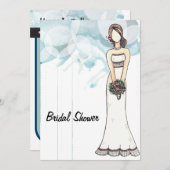 Bridal Shower Invitation Card Kaart (Voorkant / Achterkant)