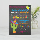 Bridal Shower Invitation- Couples, Fiesta Kaart (Staand voorkant)