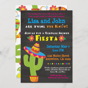 Bridal Shower Invitation- Couples, Fiesta Kaart
