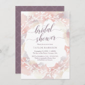 Bridal Shower Invitation - Herfst, Aangepast, Eleg Kaart (Voorkant / Achterkant)