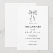 Bridal Shower Invitation Kaart (Voorkant / Achterkant)