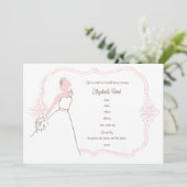 Bridal Shower Invitation Kaart (Staand voorkant)