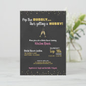 Bridal Shower Invitation Pop the Bubble Kaart (Staand voorkant)