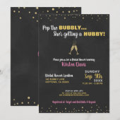 Bridal Shower Invitation Pop the Bubble Kaart (Voorkant / Achterkant)