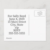 Bridal shower invitation postcards (Dos)