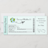 Bridal Shower Invitation, reisthema Bridal Kaart (Voorkant)