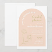 Bridal Shower Invitation Retro Wedding Party A115 Kaart (Voorkant / Achterkant)