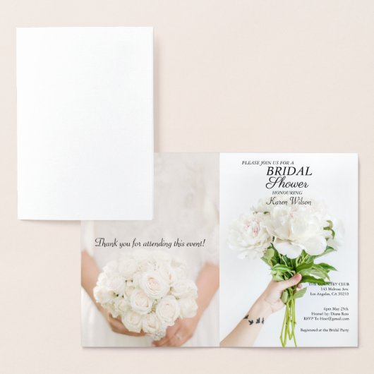 Bridal Shower Invitation RSVP Card (Affichage)