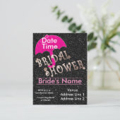Bridal Shower Invitation Sjabloon (Staand voorkant)