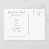 Bridal Shower Invitation Sjabloon (Achterkant)