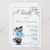 Bridal Shower Invitation - Tea Kaart (Voorkant / Achterkant)