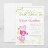 Bridal Shower Invitation - Tea Kaart (Voorkant / Achterkant)