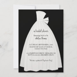Bridal Shower Invitation {zwart} Kaart