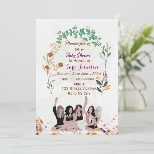 Bridal Shower Invitations  (Debout devant)