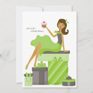 Bridal Shower Invitations {Brunette Brides} Kaart