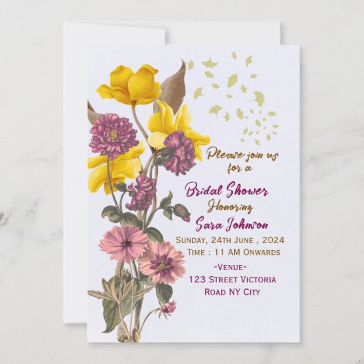 Bridal Shower Invitations  Kaart (Voorkant)