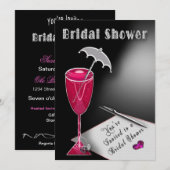 Bridal Shower Invitations - Umbrella of Fun Kaart (Voorkant / Achterkant)