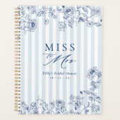 Bridal Shower Paper Planner Something Blue Book (Devant)