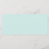 Bridal Shower Pink Waterlily & Tree Frog Menu (Dos)