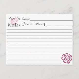 Bridal Shower Recipe Cards Briefkaart