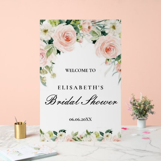 Bridal shower rosa oro floral Foam Boards (Mariage)