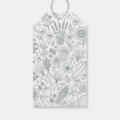  Bridal Shower Sage Green Cadeaulabel (Achterkant)