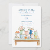 Bridal Shower Tea Party Invitation Illustration (Devant)