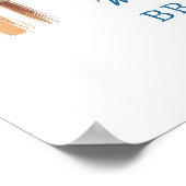 Bridal Shower Tea Party Welcome Poster (Coin)