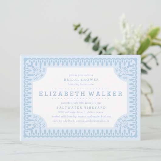 Bridal Shower-uitnodiging | Fiesta Olé Kaart (Staand voorkant)