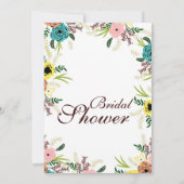 Bridal Shower-uitnodiging Kaart (Achterkant)