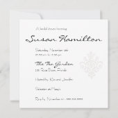 Bridal Shower-uitnodiging Kaart (Achterkant)