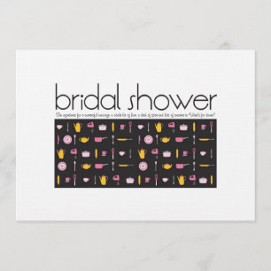 Bridal Shower-uitnodiging Kaart