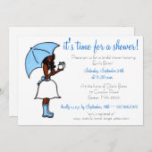 Bridal Shower-uitnodiging Kaart (Voorkant / Achterkant)