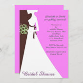 Bridal Shower-uitnodiging Kaart (Voorkant / Achterkant)