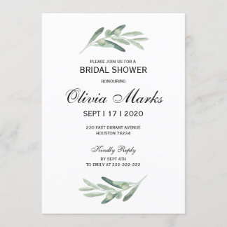 Bridal Shower-uitnodiging Kaart