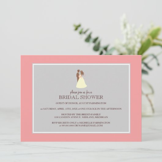 Bridal Shower-uitnodigingen Kaart (Staand voorkant)