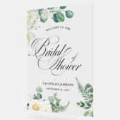 bridal shower welcome sign, eucalyptus bridal sign (Angle)
