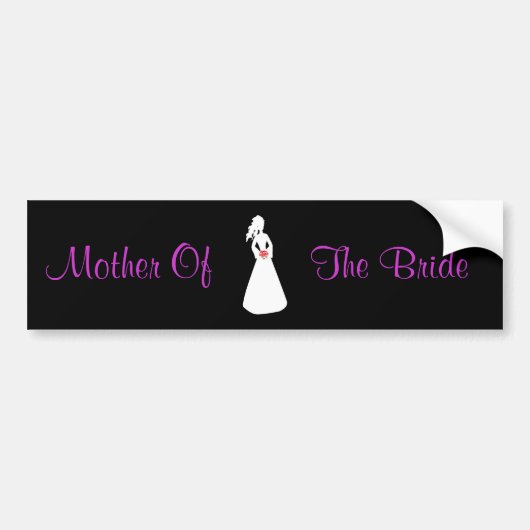 Bridal Silhouette II moeder van de bruid Bumpersticker (Voorkant)