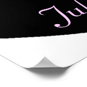 Bridal Silhouette moeder van de bride Poster (Hoek)