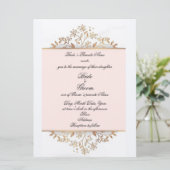 Bridal Softness Wedding Invitation Kaart (Staand voorkant)