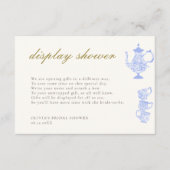 Bridal Tea China Display Douche Behuizing Kaart (Voorkant)