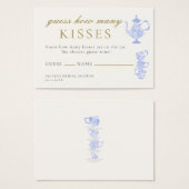 Bridal Tea China Lace Raad Raad Hoeveel Kisses Gam Visitekaartje (Voorkant /achterkant)